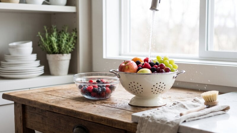 Kun je PFAS van fruit afwassen?