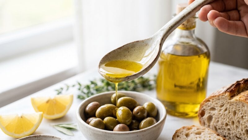Is het gezond om elke dag 1 lepel olijfolie te eten?