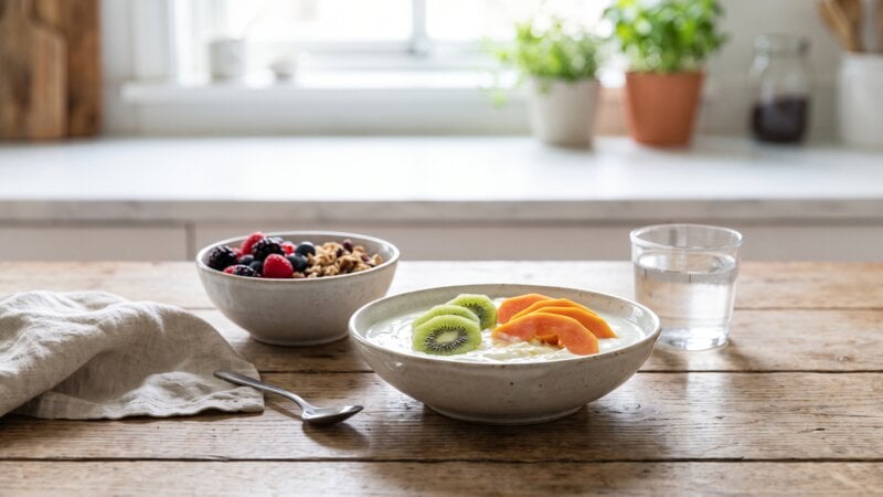 Welk fruit mag je niet combineren met yoghurt?