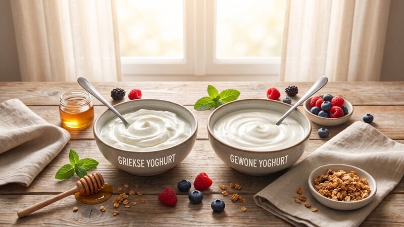 Kan ik Griekse yoghurt vervangen door gewone yoghurt?