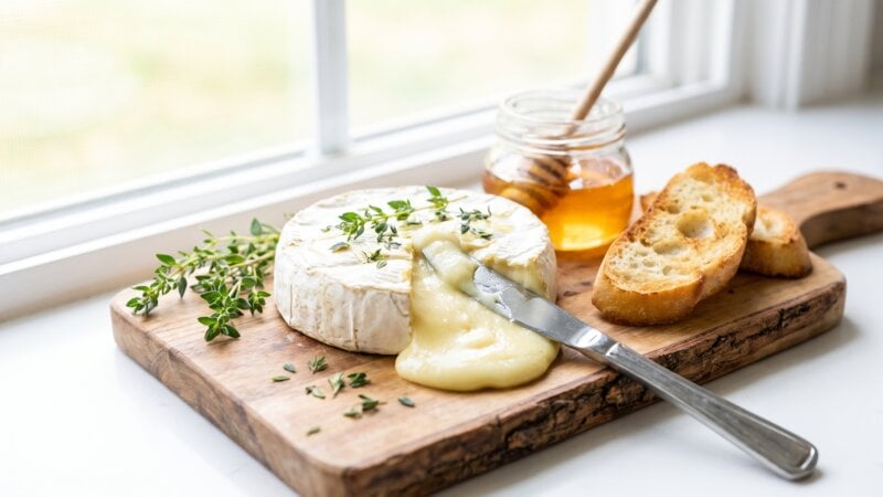 Hoe weet je wanneer brie gaar is?