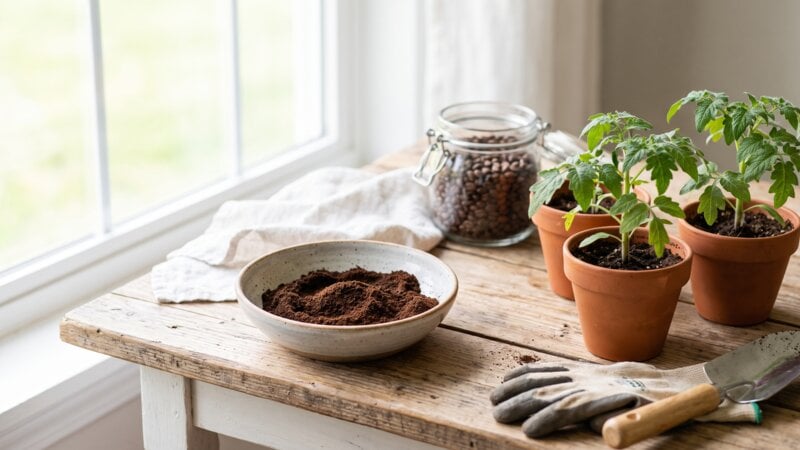 Is koffiedik goed voor tomatenplanten?