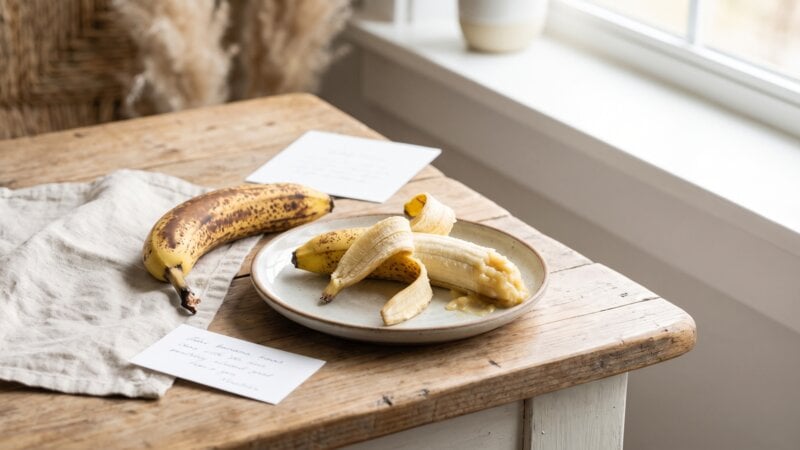 Wat gebeurt er als ik een bedorven banaan eet?