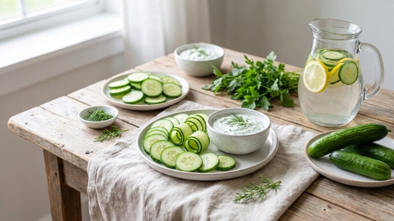 Wat zijn de gezondheidsvoordelen van het eten van komkommers?