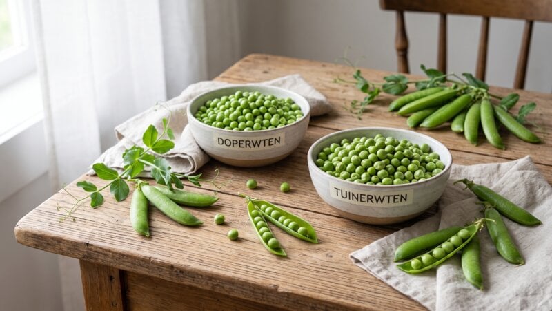 Is doperwten en tuinerwten hetzelfde?