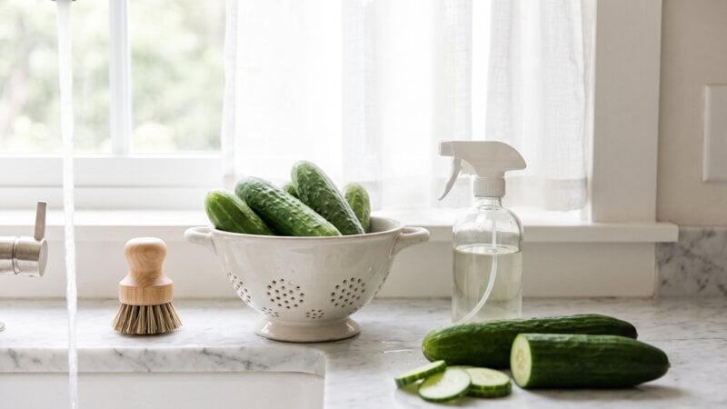 Hoe verwijder je salmonella van komkommers?