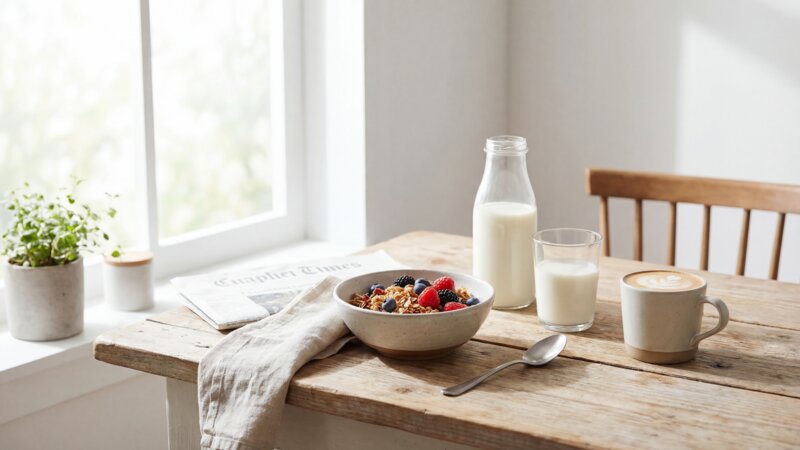 Waarom in de ochtend meer melk?
