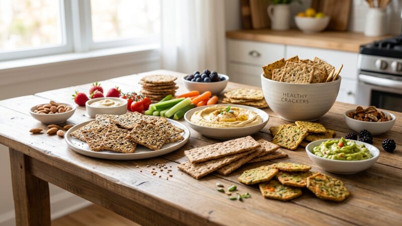 Wat zijn gezonde snackcrackers?