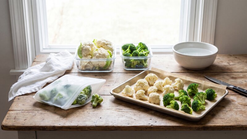 Kan ik bloemkool en broccoli invriezen?