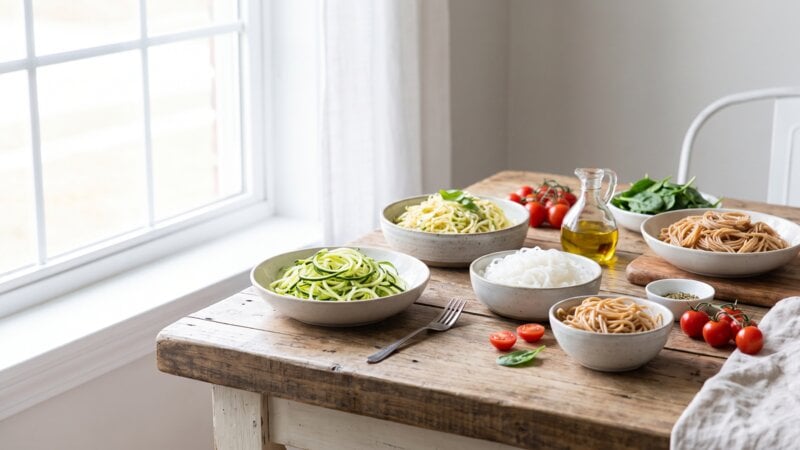 Welke pasta heeft de minste calorieën?