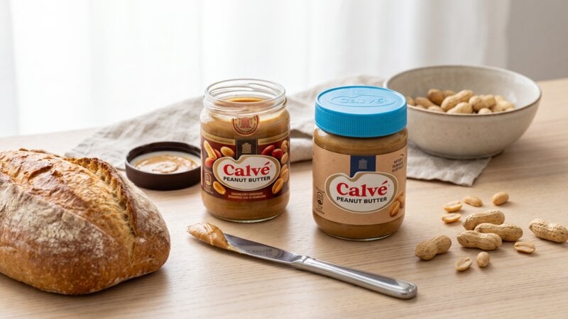 Wat is er veranderd aan de Calve pindakaas?