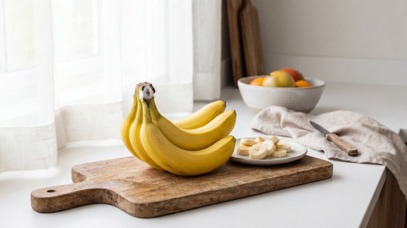 Is het veilig om een ​​banaan met schimmel op de steel te eten?