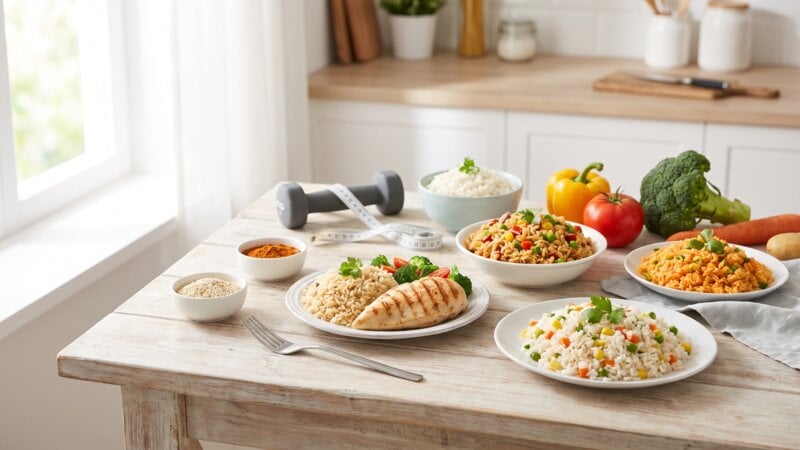 Word je gespierder door rijst te eten?