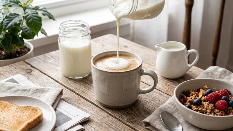 Kun je 's ochtends kefir in je koffie doen?