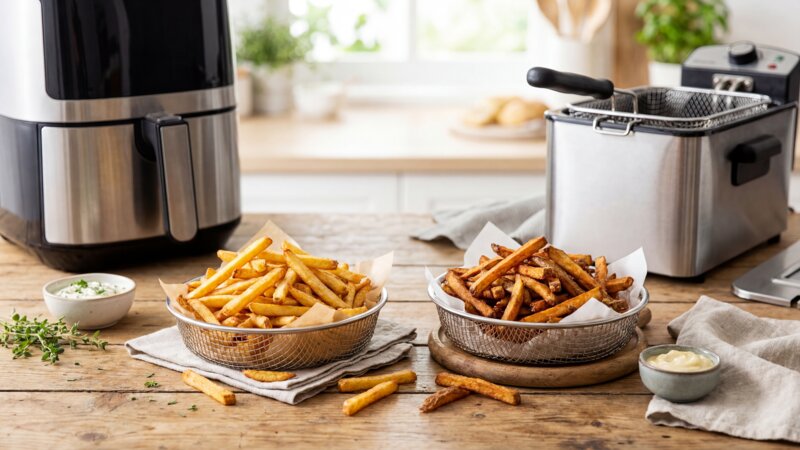 Is eten uit de airfryer beter dan gefrituurd eten?