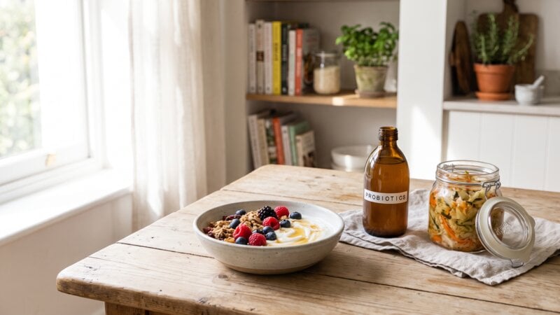 Kan ik in plaats van probiotica te slikken gewoon yoghurt eten?