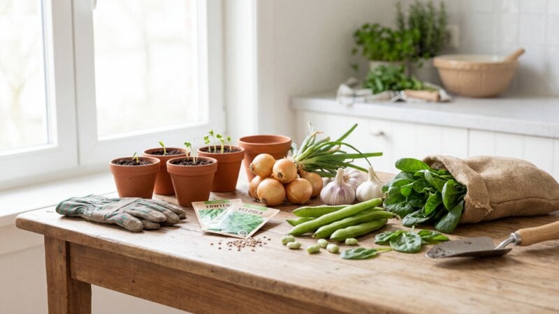 Welke groenten moeten in januari geplant worden?