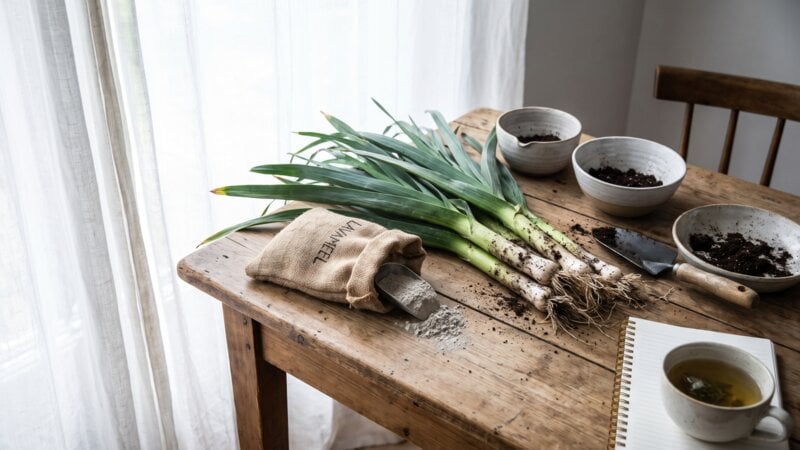 Is lavameel goed voor prei?