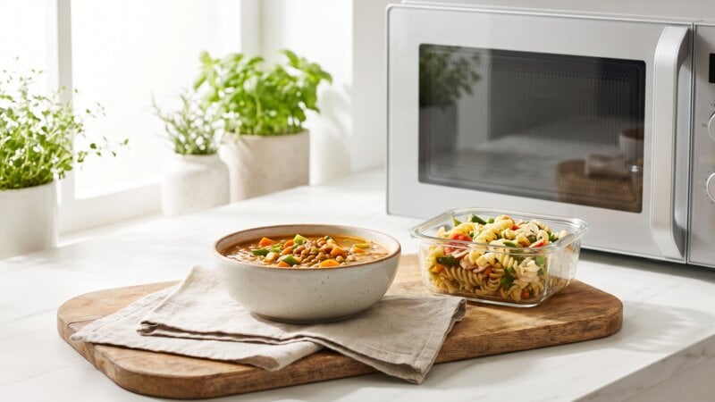 Is eten opwarmen in de magnetron gezond?