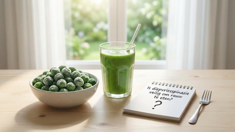 Is diepvriesspinazie veilig om rauw te eten?