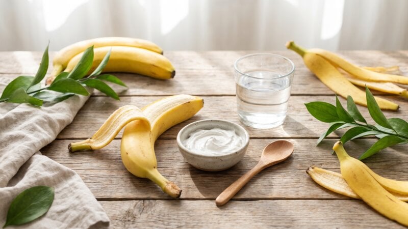 Kan een bananenschil de huid witter maken?