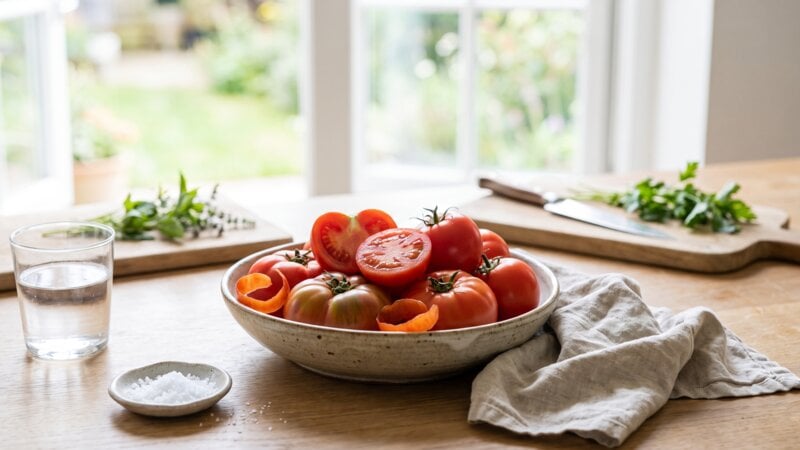 Is het goed om tomatenschillen te eten?
