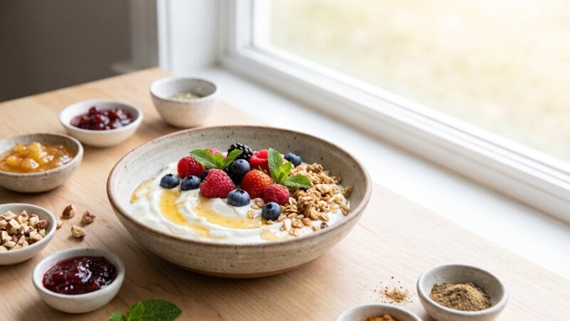 Hoe voeg je smaak toe aan yoghurt?