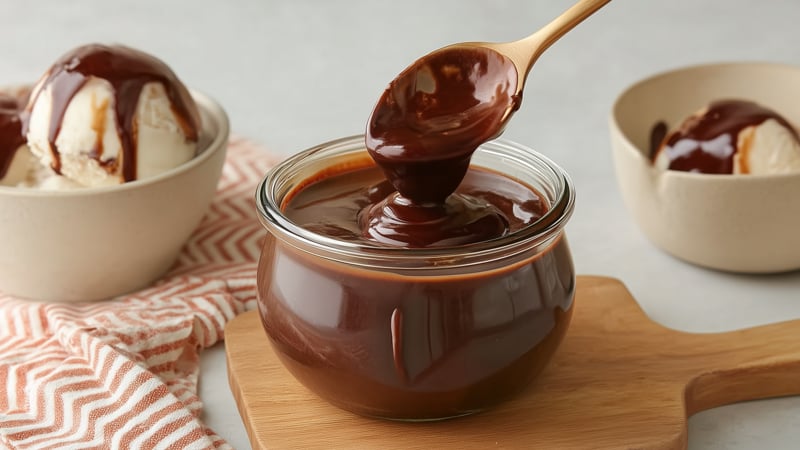 Zelfgemaakte Chocoladesaus