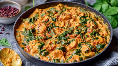 Chicken saag - Indiase curry met kip en spinazie