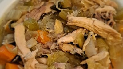 Slowcooker kippensoep