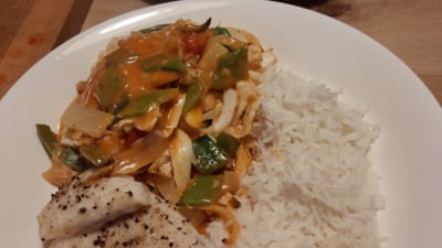 Aziatisch Kabeljauwschoteltje uit de oven