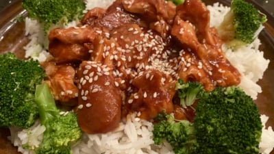 Slowcooker kip met honing knoflook saus