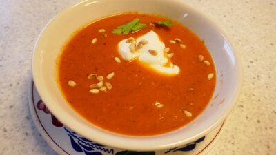Tomaten-paprikasoep