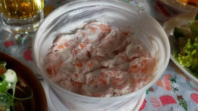 Gerookte zalmsalade