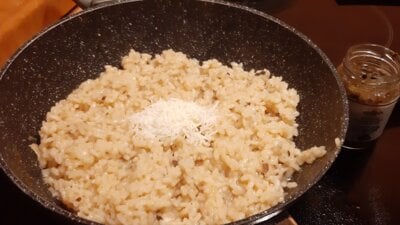 Truffelrisotto met Parmezaanse kaas