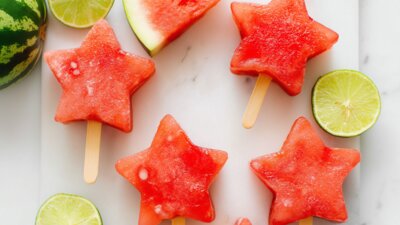 Zomerse watermeloen ijsjes