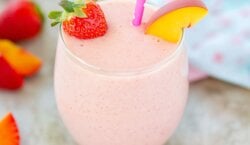 Aardbei-Perzik Smoothie
