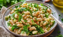 Andijve met Cannellinibonen