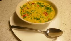 Hartverwarmende kip -  kerriesoep uit de slowcooker
