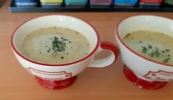Romige witlofsoep met champignons