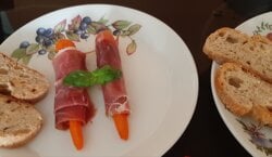 Worteltjes in Parmaham