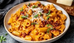 Romige pasta met kip en chorizo