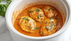 Romige Tomaten-Basilicum Kip uit de Slowcooker
