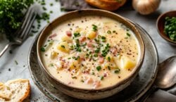 Slowcooker Kaas-aardappelsoep met Ham