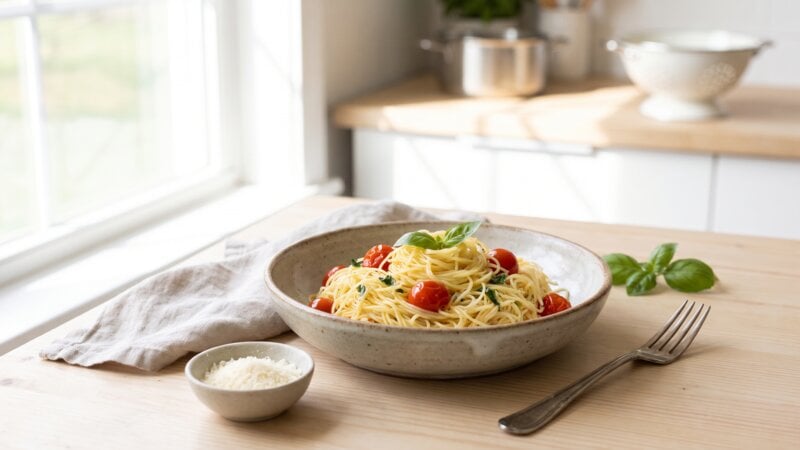 Hoe capellini koken?